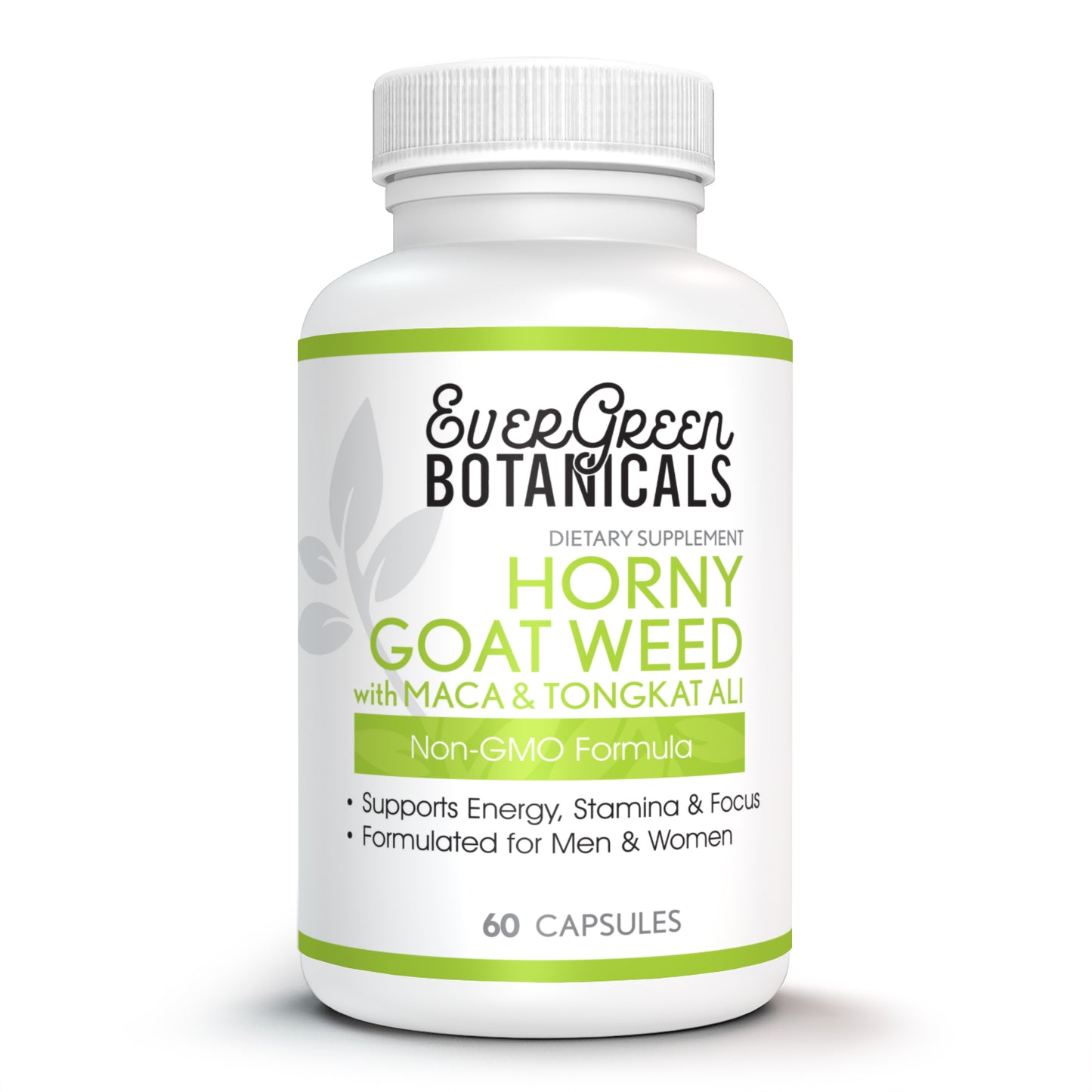 Horny Goat Weed with Maca Tongkat Ali Capsules EverGreen Botanicals